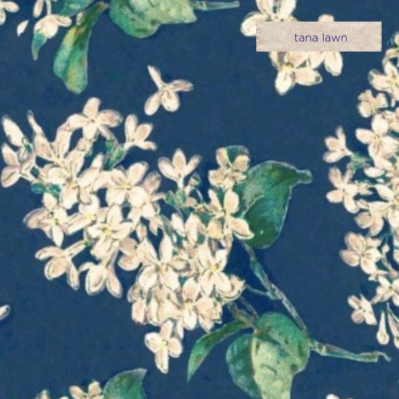 Liberty Tana Lawn Archive Lilac Navy