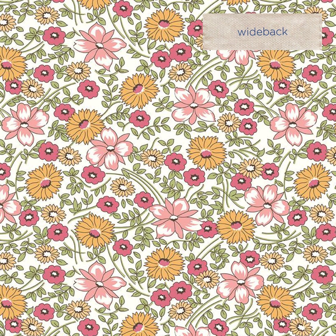 Prairie Flower Pink Wideback