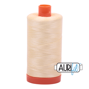 Back in Stock Soon! Aurifil 50wt Thread - Light Sand 2000