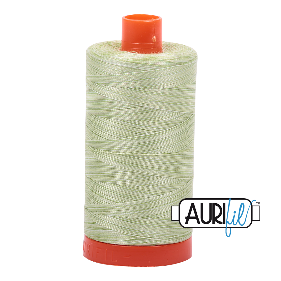 Aurifil 50wt Thread - Variegated Light Spring Green 3320