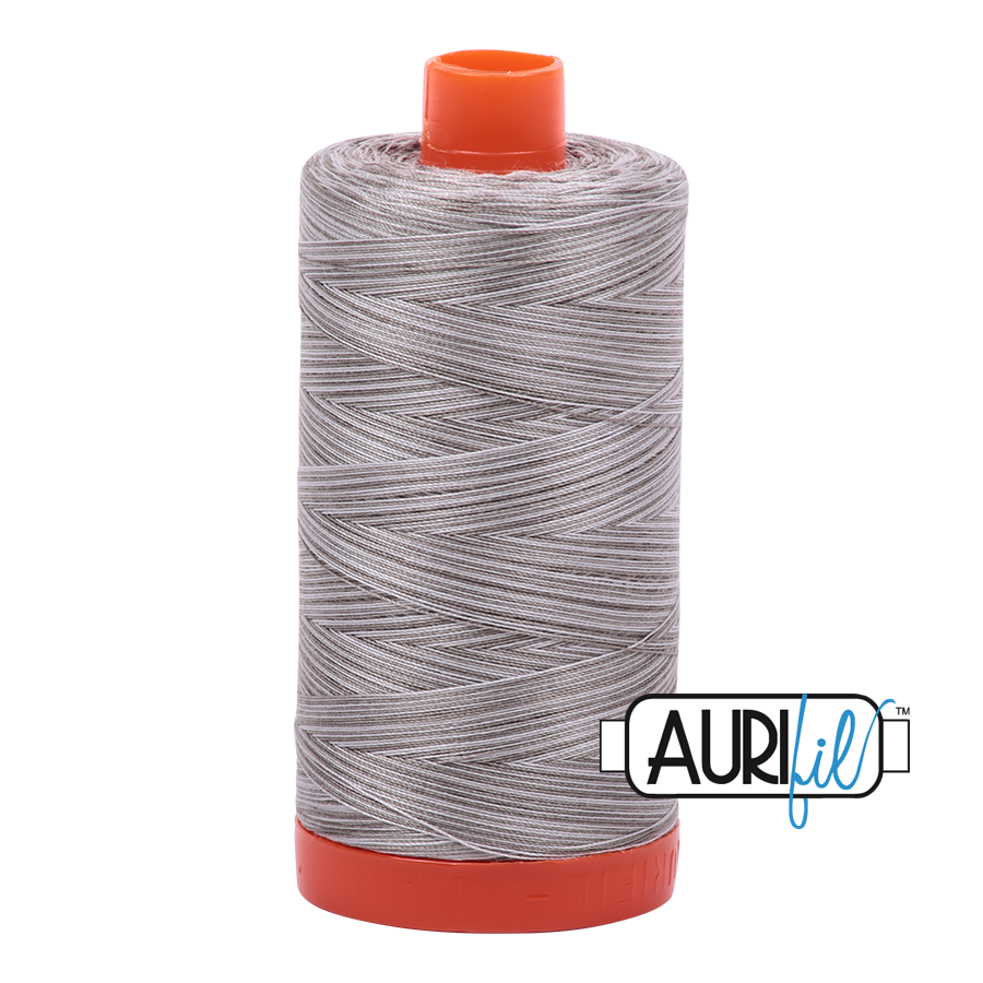 Aurifil 50wt Thread - Variegated Silver Fox 4670