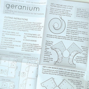 Geranium Sewing Pattern - Kids' 0-5T