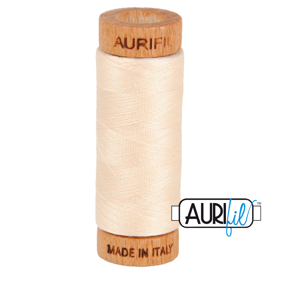 Aurifil 80wt Thread - Light Sand 2000