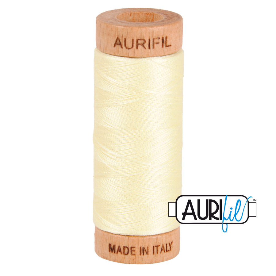 Aurifil 80wt Thread - Light Lemon 2110