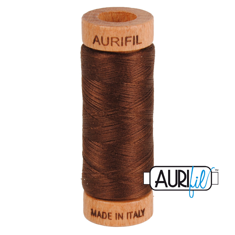 Aurifil 80wt Thread - Chocolate 2360