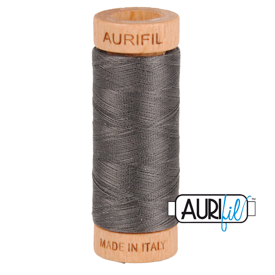 Aurifil 80wt Thread - Dark Pewter 2630