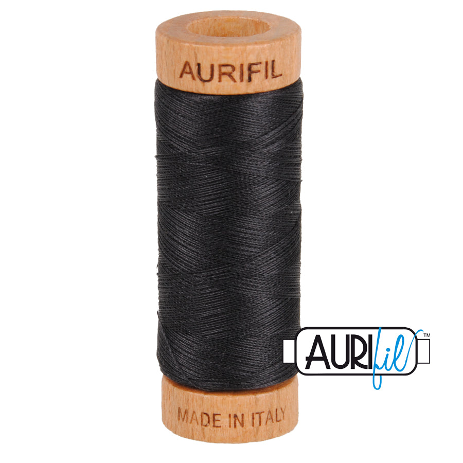 Aurifil 80wt Thread - Very Dark Grey 4241