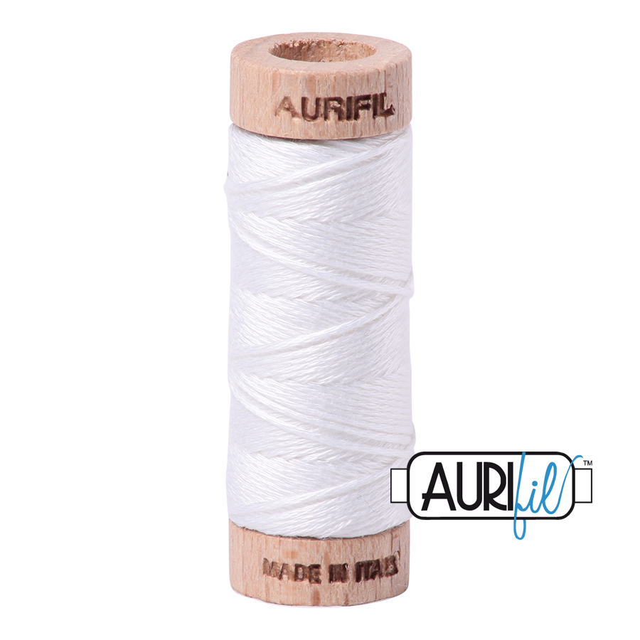 Aurifil 6-strand cotton floss - White 2024