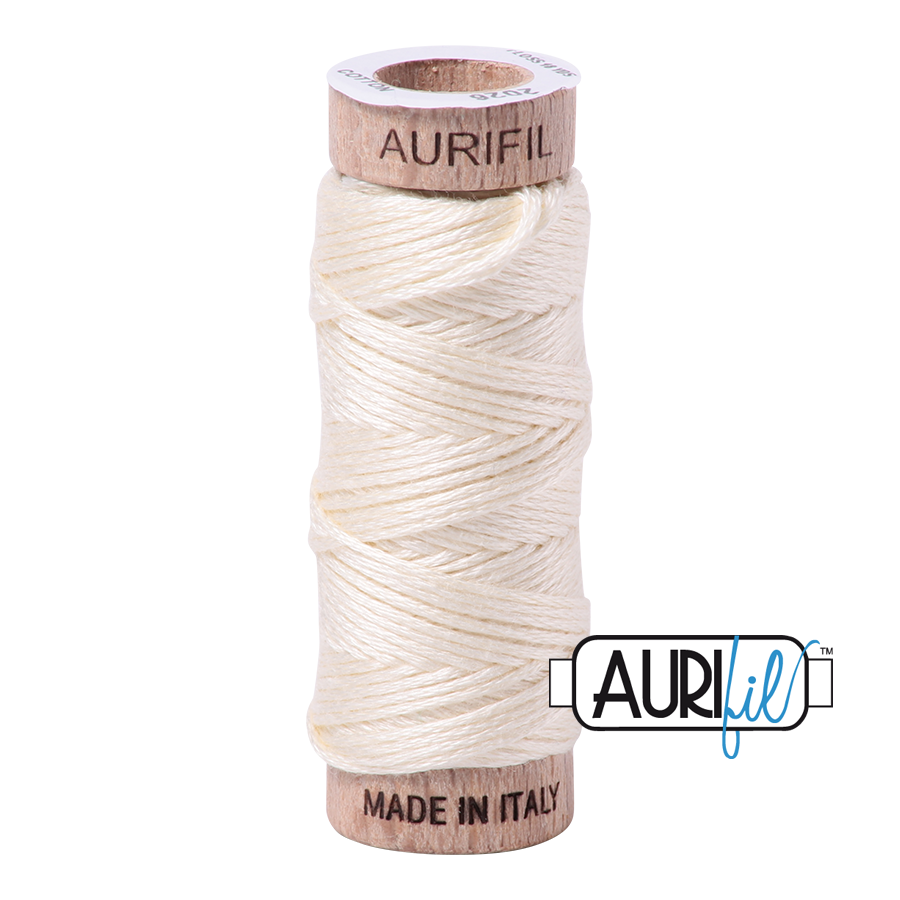 Aurifil 6-strand cotton floss - Chalk 2026