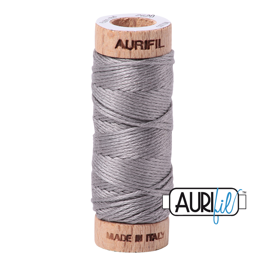 Aurifil 6-strand cotton floss - Stainless Steel 2620