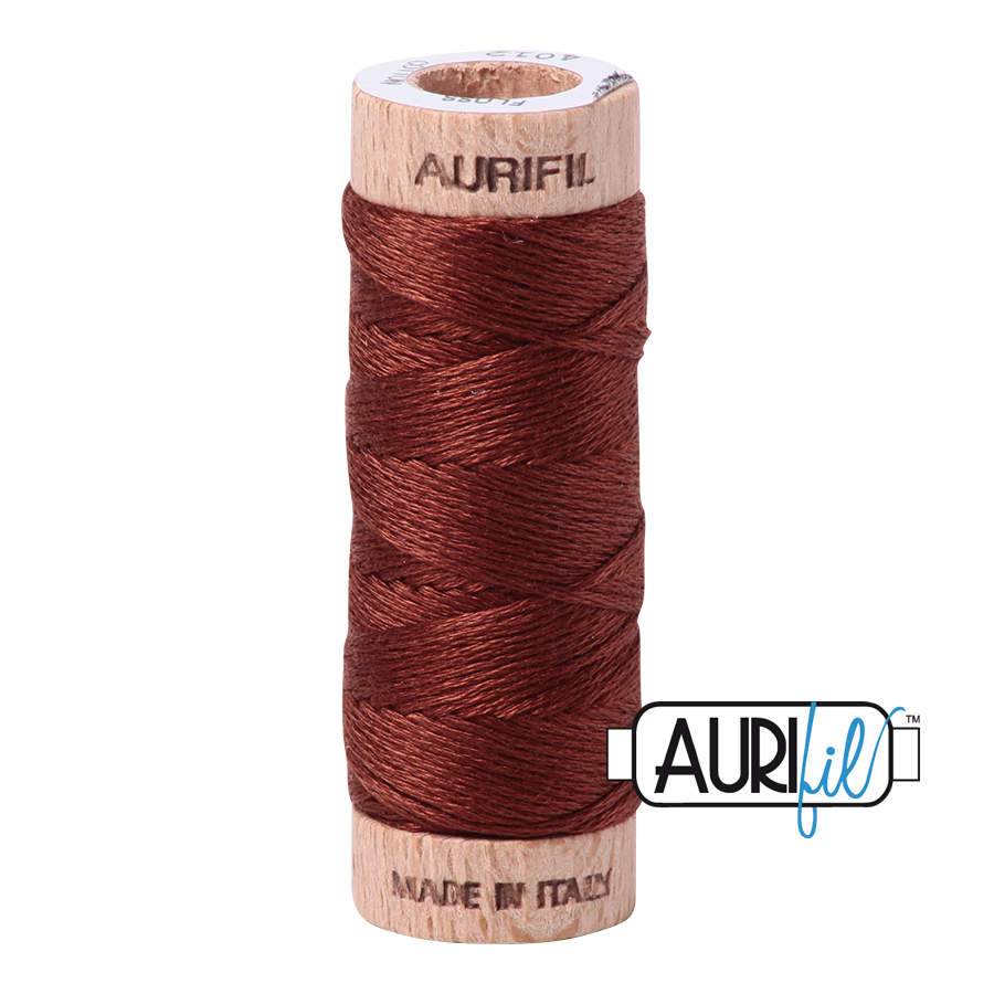 Aurifil 6-strand cotton floss - Copper Brown 4012