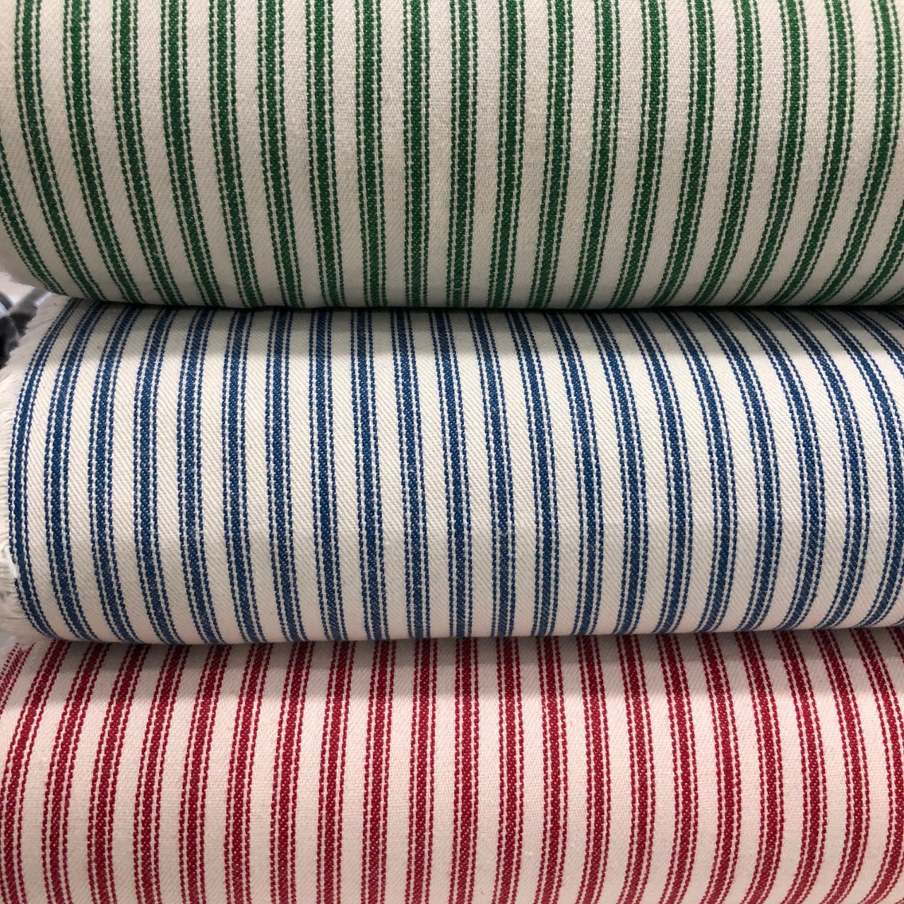 Classic Ticking Cherry Stripe