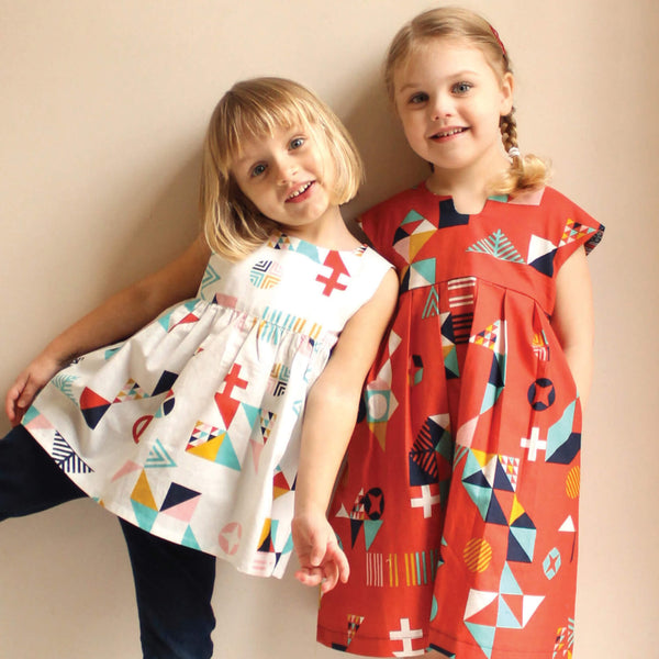 The Geranium Dress Sewing Pattern Size 12 months to 5 years