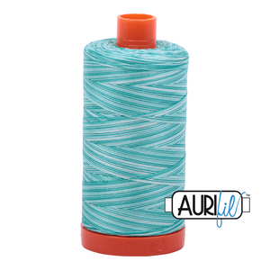 Aurifil 50wt Thread - Variegated Turquoise Foam 4654