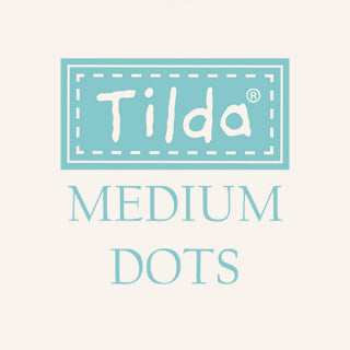Tilda Medium Dots Flaxen Yellow